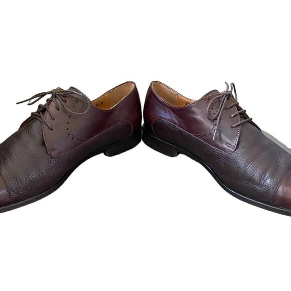 Mercanti Fiorentini 6799 Brown Leather Cap Toe Oxford Shoes Men\'s 12 M main image 7